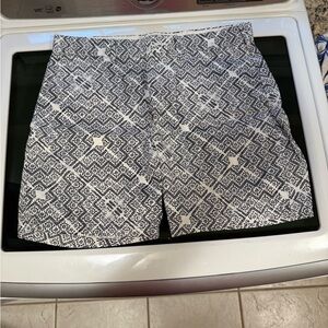 Club Monaco Monochrome Patterned Shorts